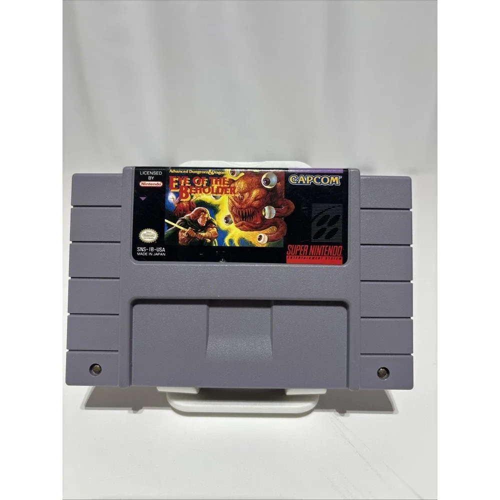 Advanced Dungeons & Dragons Eye of the‎ Beholder Super Nintendo 1994 SNES Tested